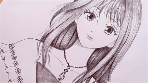 Details 63+ anime girl pencil drawing - in.coedo.com.vn