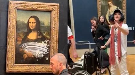 Mona Lisa Cake Attack: Man disguised as woman smears Da Vinci's famous ...