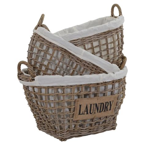 3 Piece Laundry Storage Basket Set | Wayfair