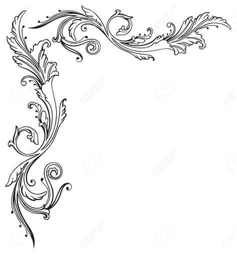 Filigree Border Vector at GetDrawings | Free download