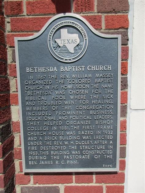 Bethesda Baptist Church Historical Marker