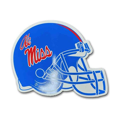 3IN SCRIPT OLE MISS FOOTBALL HELMET DECAL