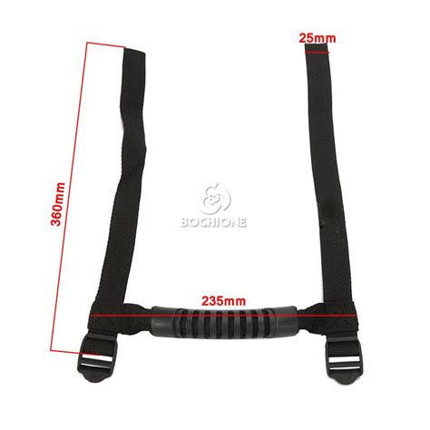 Velcro Soft Top Tie-down Straps+Roll Bar Grab Handles For 07-15 Jeep ...