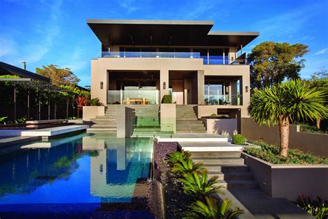 Contemporary Home In Melbourne With Resort Style Modern Landscaping | iDesignArch | Interior ...