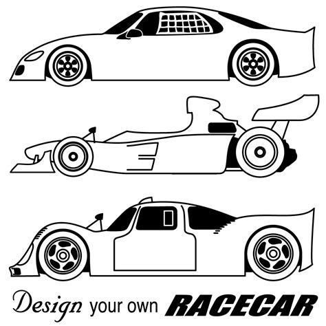 Free Black And White Race Car Clipart, Download Free Black And White Race Car Clipart png images ...