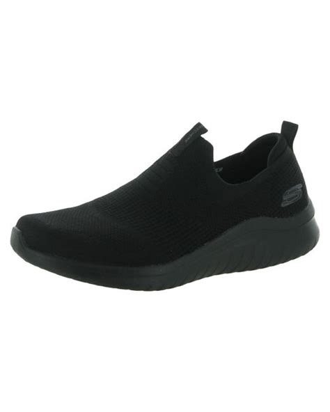 Skechers Ultra Flex 2.0-mirkon Knit Laceless Running Shoes in Black for Men | Lyst