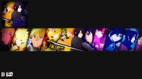 Naruto and Sasuke - Banner for Exzem by IceGraph on DeviantArt | Naruto ...