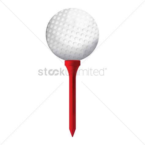 Golf Ball On Tee Vector at Vectorified.com | Collection of Golf Ball On ...