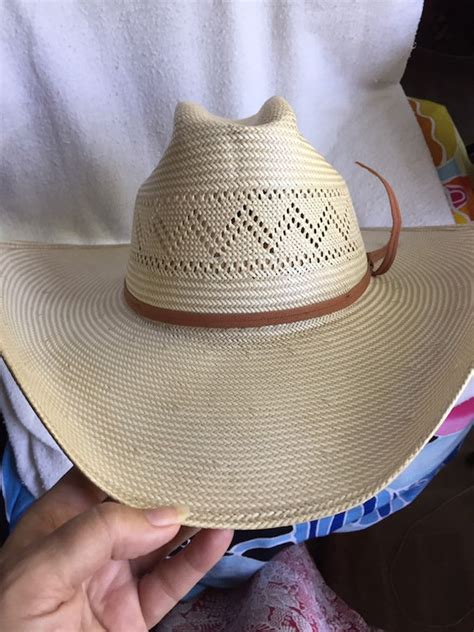 Vintage Stetson cowboy hat authentic woven USA made 6… - Gem