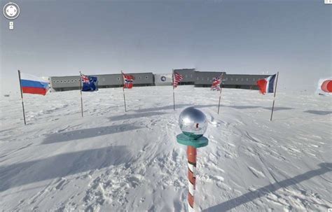 South Pole and research center Antarctica