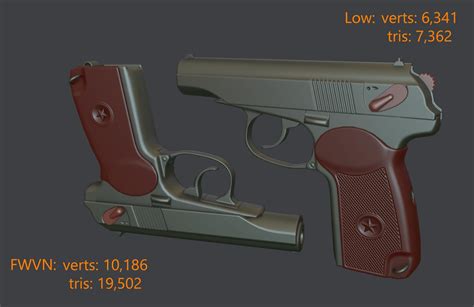 Makarov PM — polycount