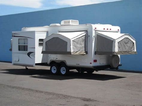 What Is A Hybrid Camper? Hybrid Travel Trailers Explained - Camp Addict