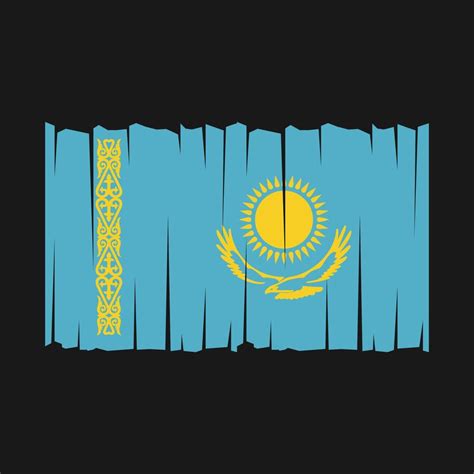 Kazakhstan Flag Vector 21904833 Vector Art at Vecteezy