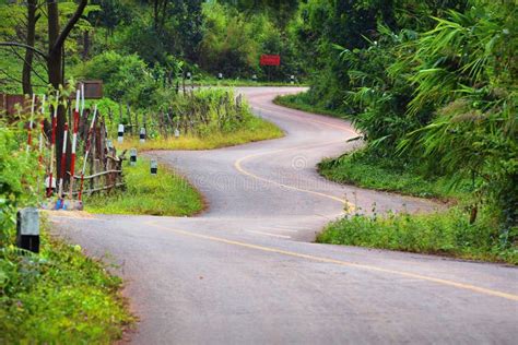 Beautiful Zig Zag Road stock photo. Image of mountain - 89418932