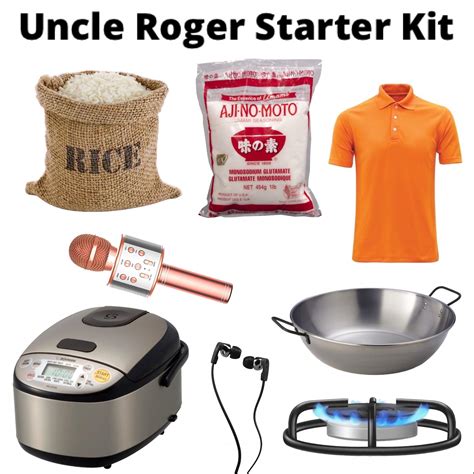 Uncle Roger Starter Kit : r/UncleRoger