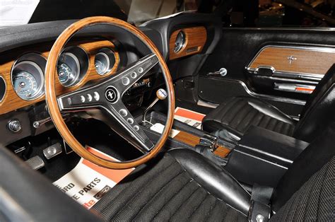 1969 Ford Mustang Interior with Wood Trims and Gauges