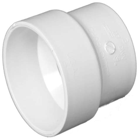 Charlotte Pipe 4-in x 4-in dia PVC Schedule 40 Hub Adapter Fitting at Lowes.com