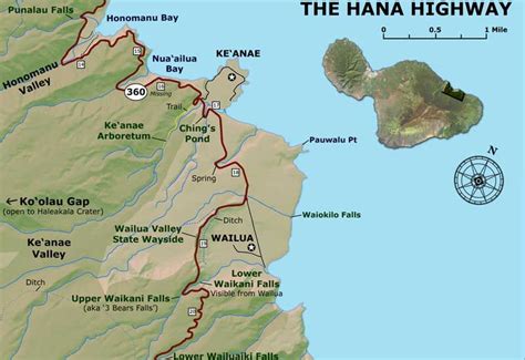 Printable Road To Hana Map With Mile Markers - Printable Gardening ...