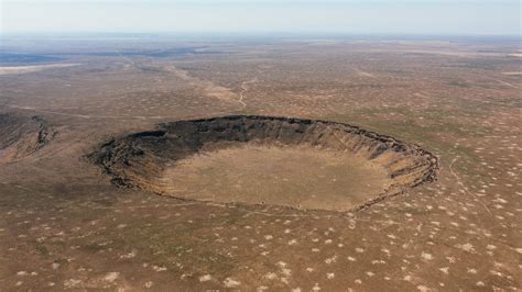 Aerial View of a Crater · Free Stock Photo