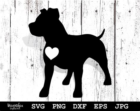 Pitbull SVG Pitbull Silhouette SVG American Pitbull SVG - Etsy