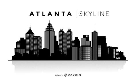 Atlanta Silhouette Skyline Vector Download