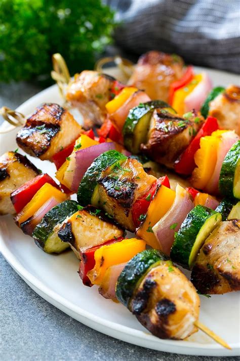 Grilled Chicken Kabobs - Dinner at the Zoo