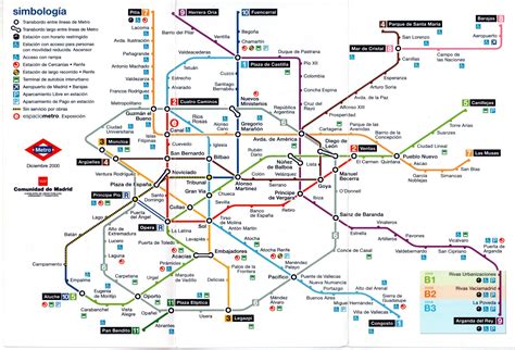 Plano esquemático de Metro de Madrid (diciembre de 2000) – Traspapelados