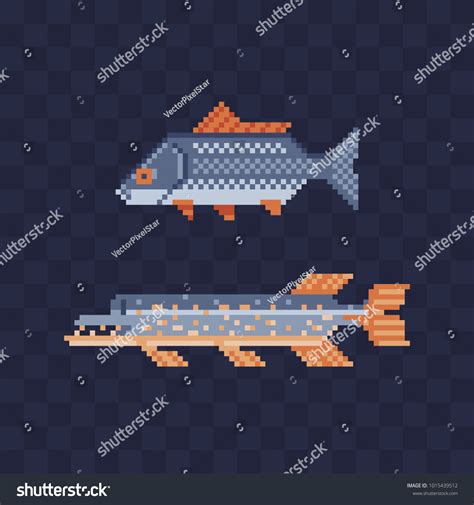 2,578 Fish pixel art Images, Stock Photos & Vectors | Shutterstock