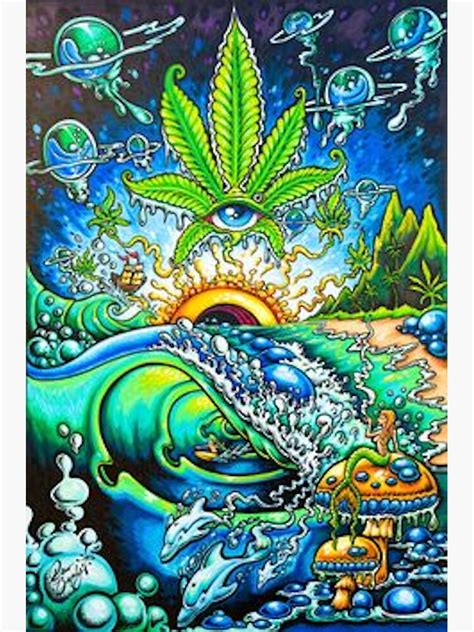 "Trippy Stoner Art" Sticker for Sale by Baileybenner | Redbubble