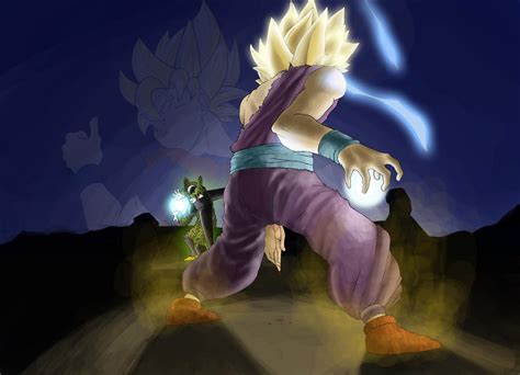 Gohan Vs. Cell Kamehameha by aseoart on DeviantArt