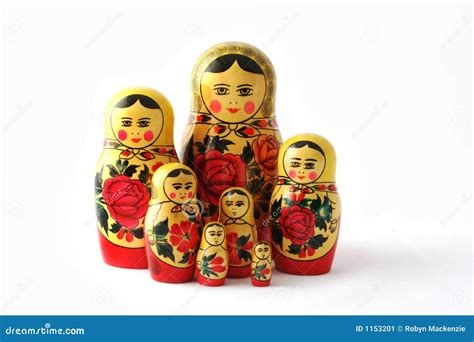 Russian Babushka Nesting Dolls Stock Image - Image: 1153201