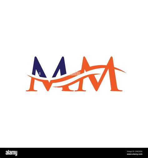 MM Linked Logo for business and company identity. Creative Letter MM Logo Vector Stock Vector ...