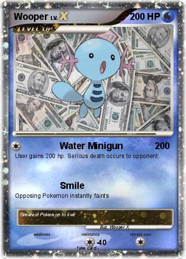 Pokémon Wooper 91 91 - Water Minigun - My Pokemon Card