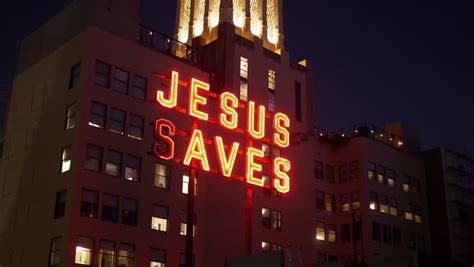 Jesus Saves Neon Sign On Stock Footage Video (100% Royalty-free) 19607404 | Shutterstock