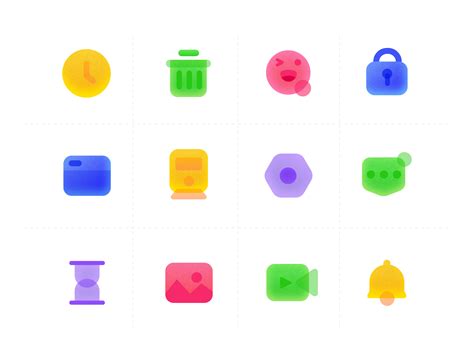 colorful icons by Devil Felton on Dribbble