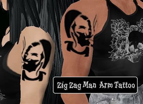 Second Life Marketplace - Zig Zag Man Arm Tattoo