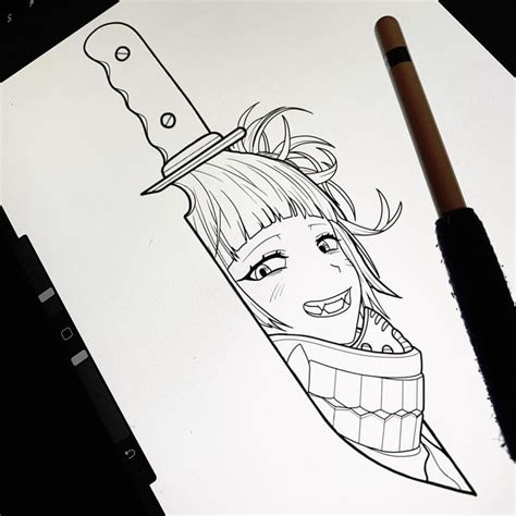 Toga knife for today 🔪 #myheroacademia #himikotoga #anime #animetattoo ...