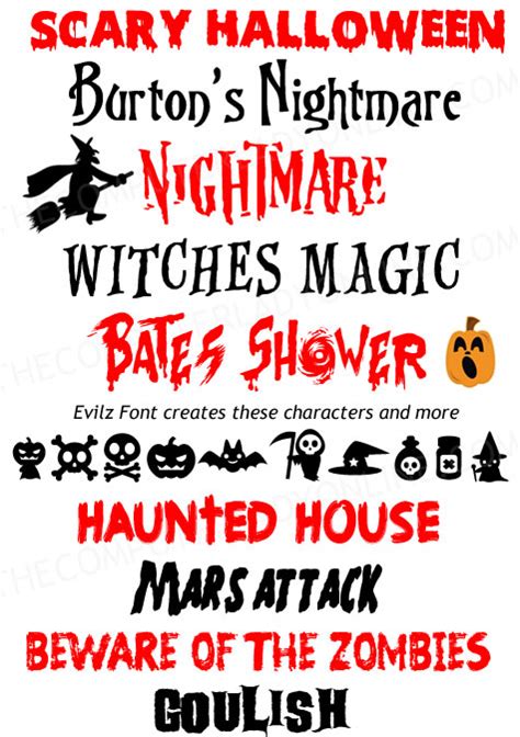 10 Free Spooky Halloween Fonts