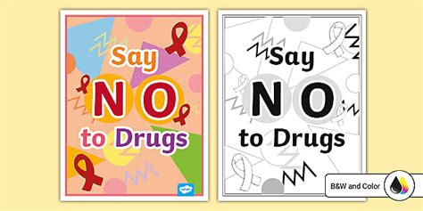 Say No to Drugs Poster (teacher made) - Twinkl