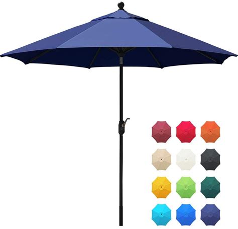 EliteShade Sunbrella 9Ft Market Umbrella Patio Outdoor Table Umbrella ...