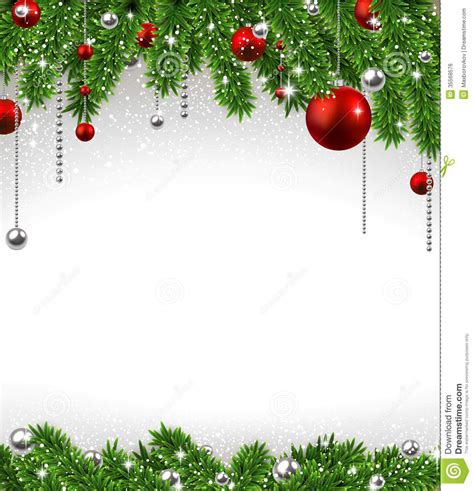 🔥 Download Christmas Background With Fir Branches And Balls Royalty by ...