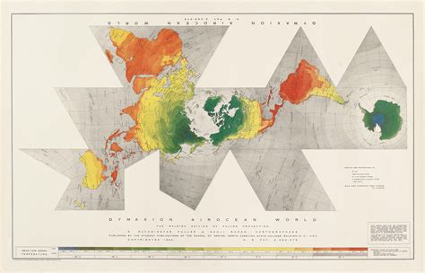 Spectacular Dymaxion Airocean World Map, by R. Buckminster Fuller - Rare & Antique Maps