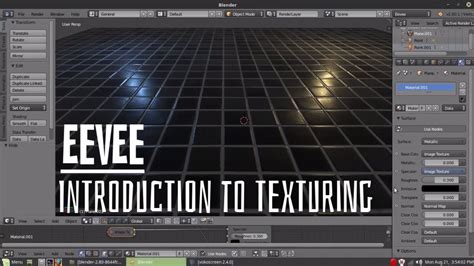 Blender Eevee - Introduction to Texturing in Eevee - YouTube