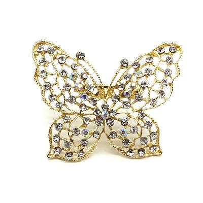 Large Silver-Tone Butterfly Brooch - Your Perfect Gifts