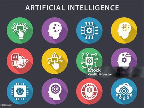 Artificial Intelligence Vector Icons Set Stock Illustration - Download ...