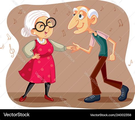 Funny Old Couple Cartoon