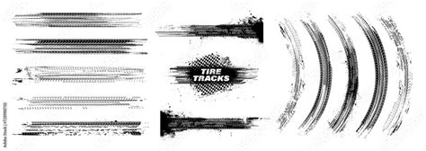 Tire tread marks, isolated wheel texture, tire marks - drift, rally, races, off-road, motocross ...