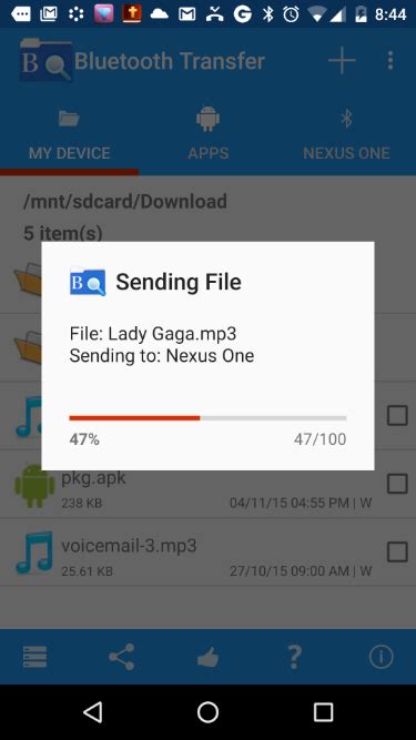 How to transfer files from android , Bluetooth File transfer app, free android app