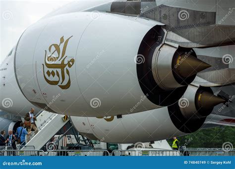 A Turbofan Engine Rolls-Royce Trent 900 The Largest Aircraft In The World - Airbus A380 ...