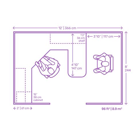 Management Workstation | Cubicle Dimensions & Drawings | Dimensions.com | Office layout plan ...